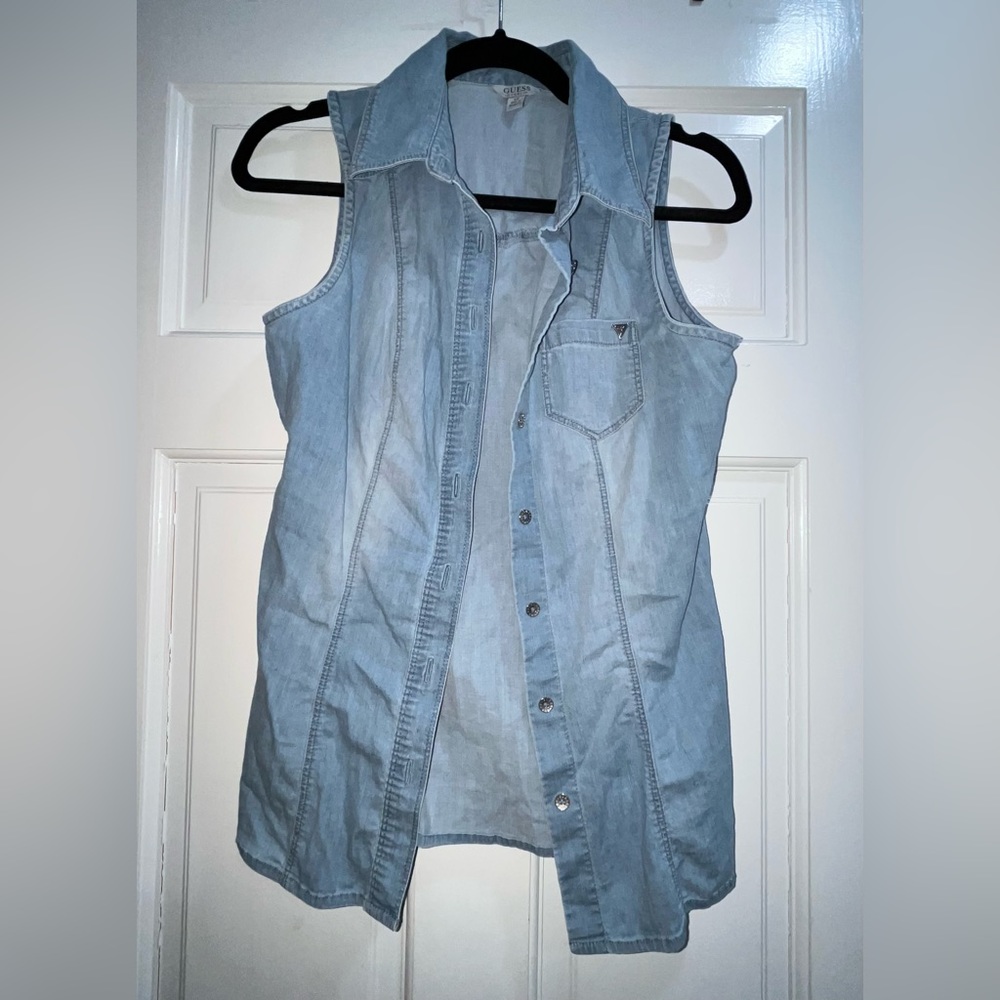 GUESS jean jacket vest